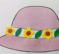 Giáo án mầm non: Xé, dán trang trí chiếc mũ