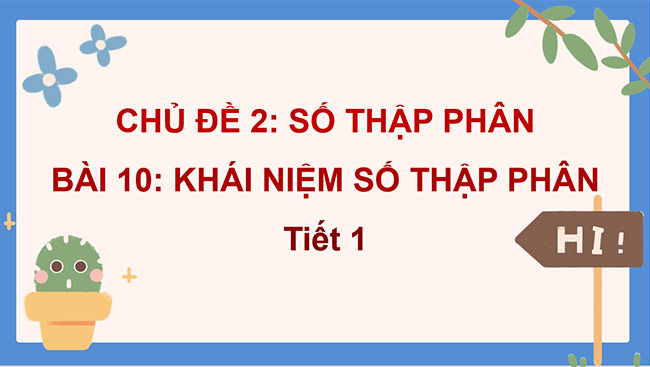 PowerPoint Khái niệm số thập phân