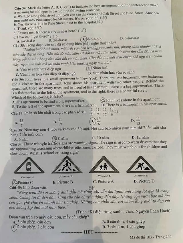 Đề thi vào lớp 6 CLC Thành phố Hưng Yên năm 2025-2026