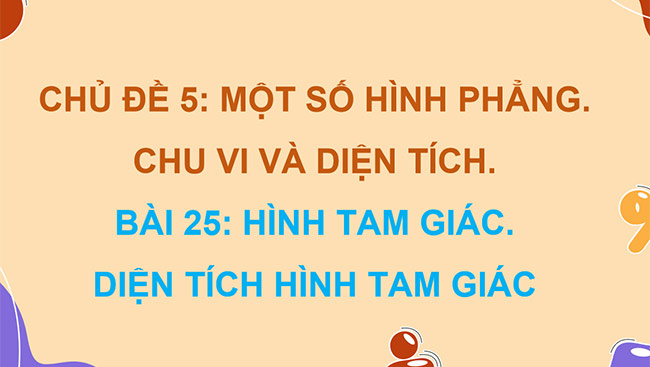 PowerPoint Hình tam giác. Diện tích hình tam giác