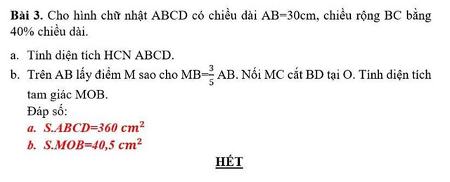 Đề thi Toán vào lớp 6 môn Toán trường THCS Vĩnh Tường 2025-2026