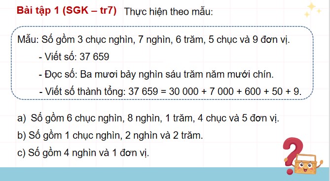 Giáo án điện tử Toán 4 Bài 1: Ôn tập các số đến 100 000