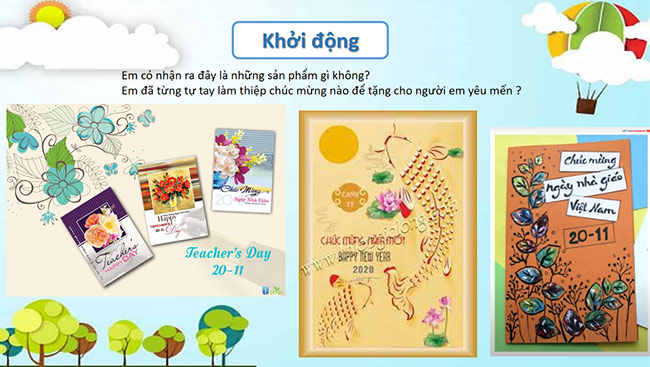 PowerPoint Mĩ thuật 6 Bài 10: Thiết kế thiệp chúc mừng