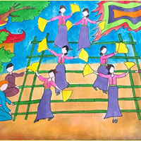 PowerPoint Mĩ thuật 6 Bài 11: Hòa sắc trong tranh chủ đề lễ hội