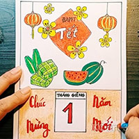 PowerPoint Mĩ thuật 6 Bài 12: Màu sắc lễ hội trong thiết kế lịch treo tường