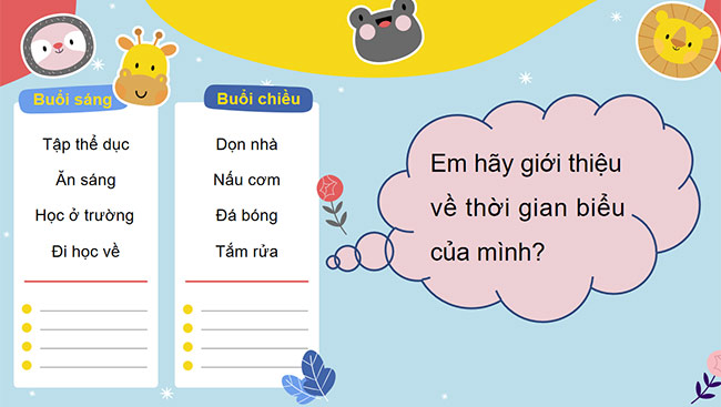 PowerPoint Mĩ thuật 6 Bài 14: Thiết kế thời gian biểu