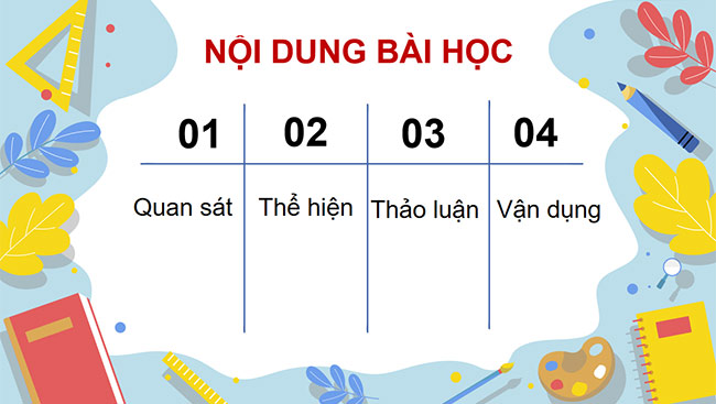 PowerPoint Mĩ thuật 6 Bài 14: Thiết kế thời gian biểu