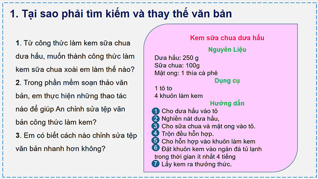 PowerPoint Tin học 6 Thực hành: Tìm kiếm và thay thế