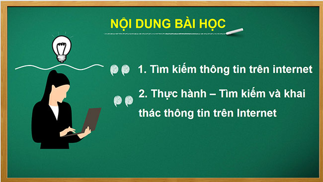 PowerPoint Tin học 6 Tìm kiếm thông tin trên Internet