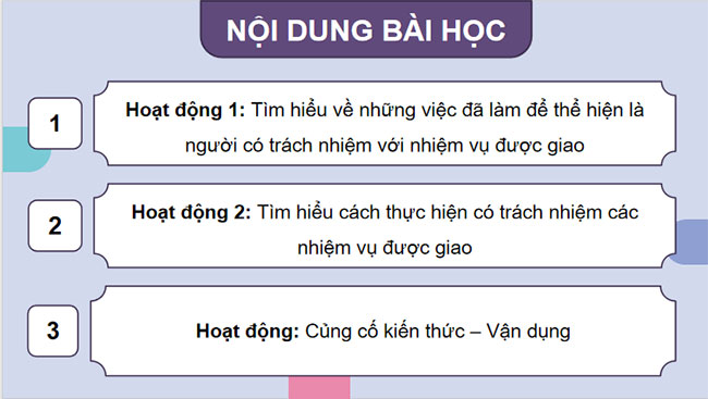 Trách nhiệm với nhiệm vụ được giao