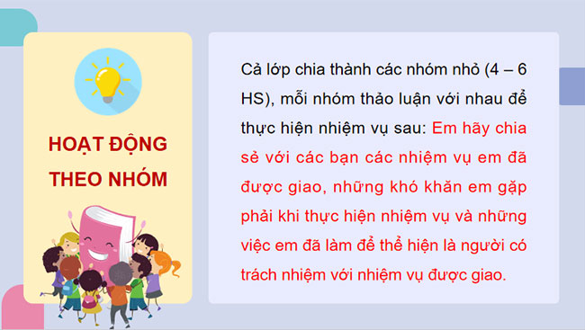 Trách nhiệm với nhiệm vụ được giao