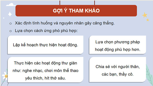  Ứng phó với căng thẳng và áp lực