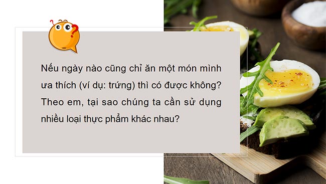 PowerPoint Công nghệ 6 Bài 4: Thực phẩm và dinh dưỡng