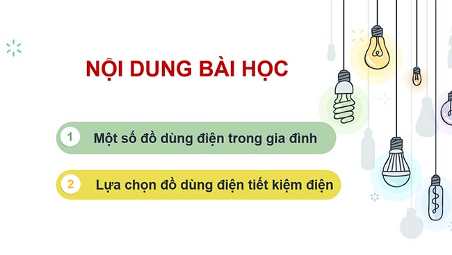 PowerPoint Công nghệ 6 Bài 9: Sử dụng đồ dùng điện trong gia đình