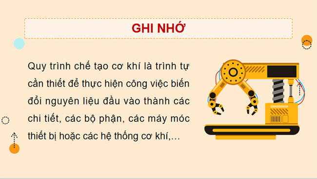 Quy trình chế tạo cơ khí