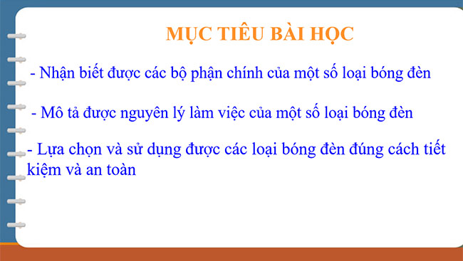 PowerPoint Công nghệ 6 Bài 11: Đèn điện