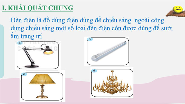 PowerPoint Công nghệ 6 Bài 11: Đèn điện