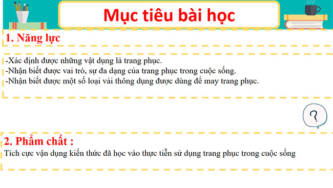 PowerPoint Công nghệ 6 Bài 7: Trang phục trong đời sống