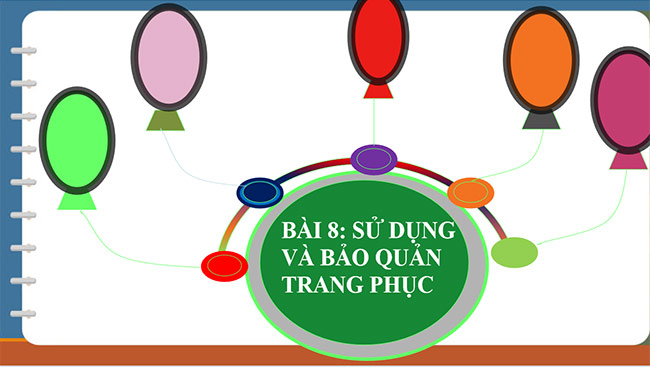 PowerPoint Công nghệ 6 Bài 8: Sử dụng và bảo quản trang phục