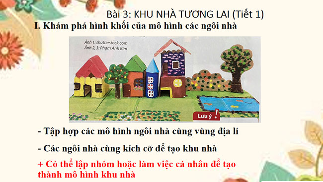 PowerPoint Mĩ thuật 6 Bài 3: Khu nhà tương lai