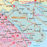 Bản đồ 124 xã phường ở tỉnh Vĩnh Long sau khi sắp xếp, sáp nhập