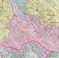 Bản đồ 75 xã phường ở tỉnh Sơn La sau khi sắp xếp, sáp nhập