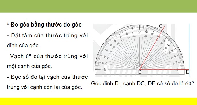 PowerPoint Bài 30: Đo góc – Góc nhọn, góc tù, góc bẹt