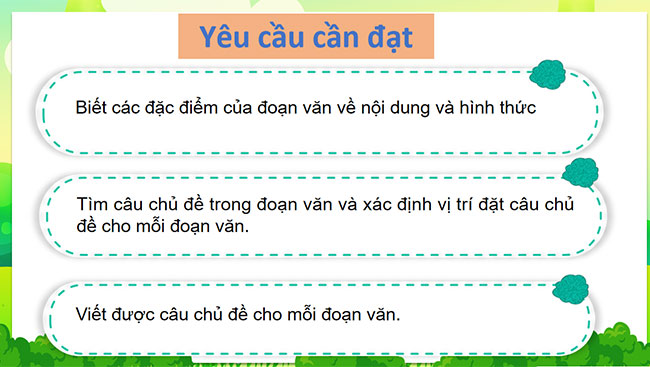 PowerPoint Tìm hiểu đoạn văn và câu chủ đề