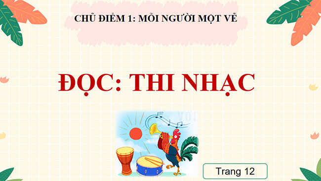 PowerPoint Đọc: Thi nhạc