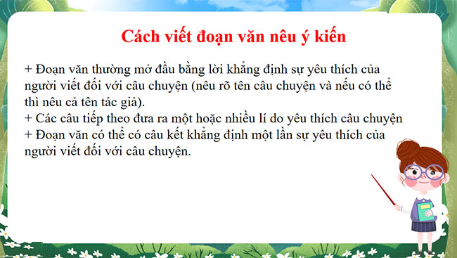 PowerPoint Tìm ý cho đoạn văn nêu ý kiến