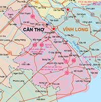 Bản đồ 103 xã phường thành phố Cần Thơ sau khi sắp xếp, sáp nhập