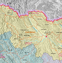 Bản đồ 56 xã phường tỉnh Cao Bằng sau khi sắp xếp, sáp nhập