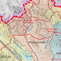 Bản đồ 124 xã phường tỉnh Tuyên Quang sau khi sắp xếp, sáp nhập