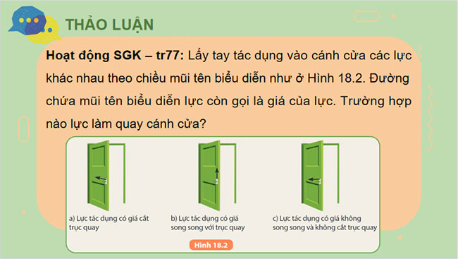  Tác dụng làm quay của lực Moment lực