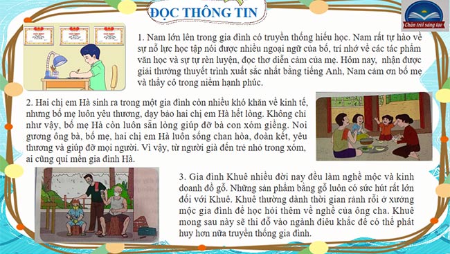 PowerPoint GDCD 6 Tự hào về truyền thống gia đình, dòng họ