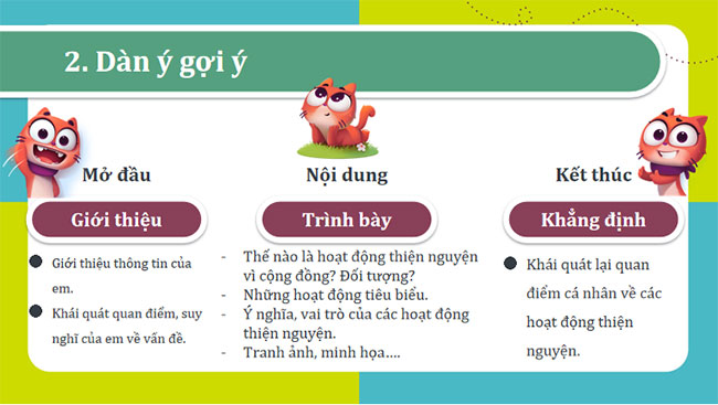 Trình bày ý kiến về những hoạt động thiện nguyện vì cộng đồng