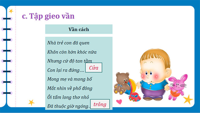 Tập làm một bài thơ bốn chữ hoặc năm chữ