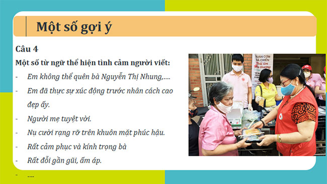 Viết bài văn biểu cảm về con người hoặc sự việc