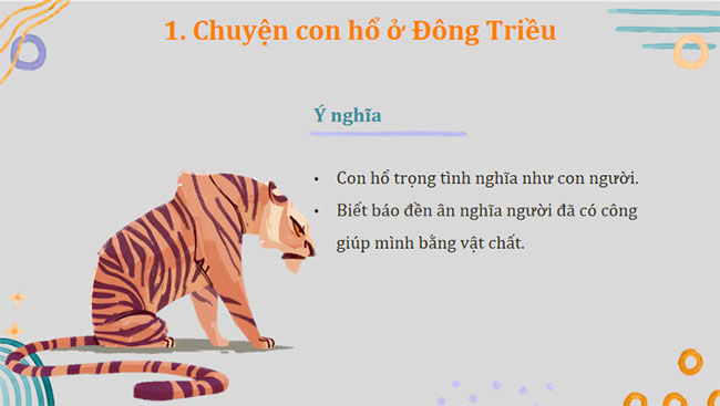 Giáo án PowerPoint Ngữ văn 7 Con hổ có nghĩa