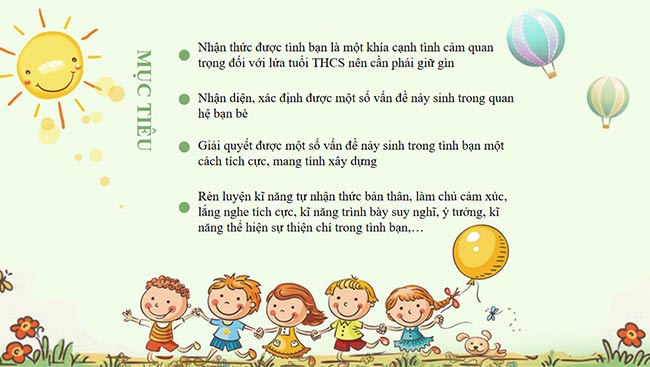 PowerPoint Hoạt động trải nghiệm 6: Em và các bạn