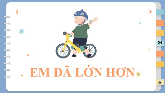PowerPoint Hoạt động trải nghiệm 6: Em đã lớn hơn