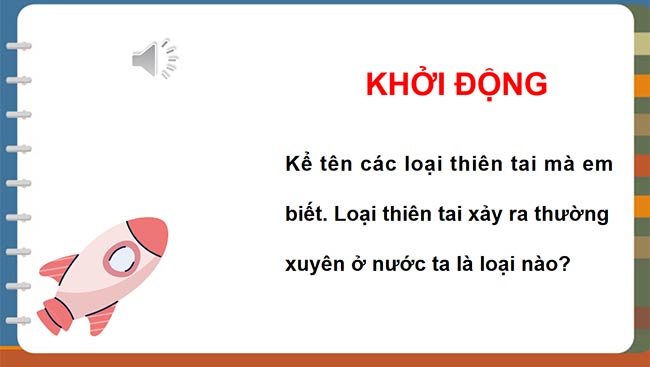 PowerPoint Hoạt động trải nghiệm 6: Ứng phó với thiên tai