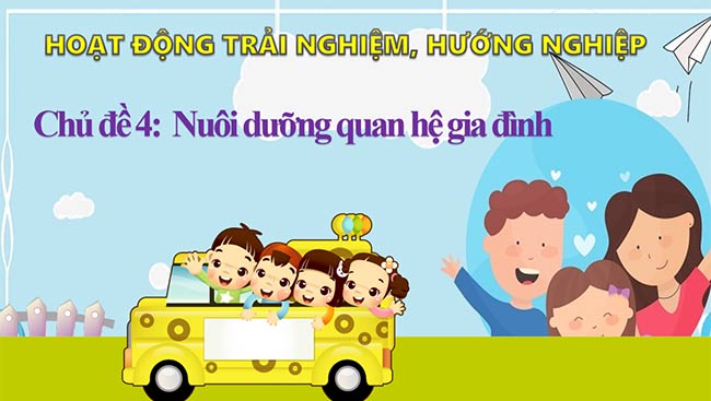 PowerPoint Công nghệ 6 Hoạt động trải nghiệm 6 Chủ đề 4