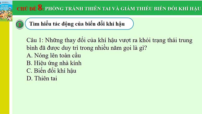 PowerPoint Công nghệ 6 Hoạt động trải nghiệm 6 Chủ đề 8