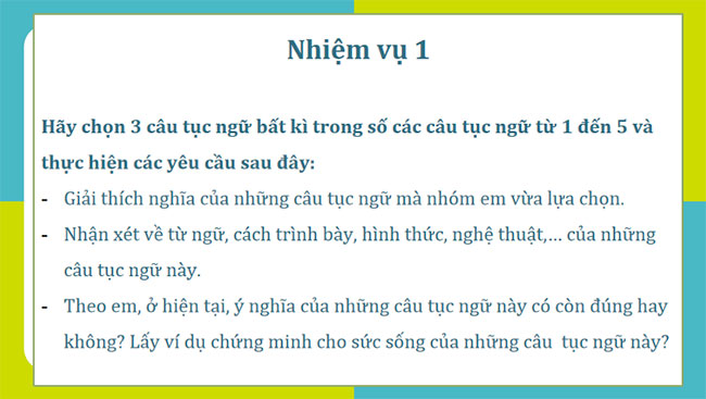 Giáo án PowerPoint Ngữ văn 7 Một số câu tục ngữ Việt Nam