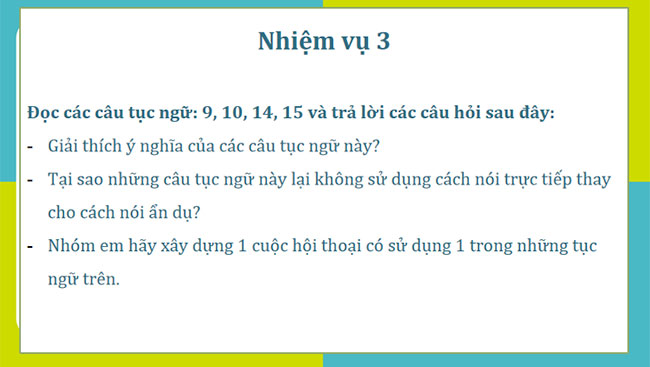 Giáo án PowerPoint Ngữ văn 7 Một số câu tục ngữ Việt Nam