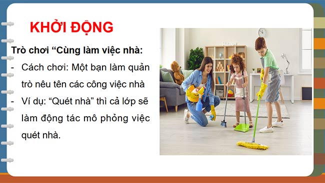 PowerPoint Hoạt động trải nghiệm 6: Em làm việc nhà