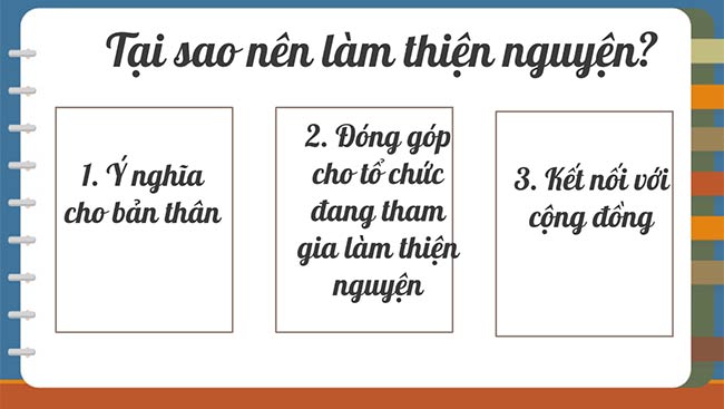 PowerPoint Hoạt động trải nghiệm 6: Em tham gia hoạt động thiện nguyện