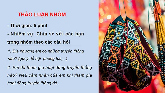 PowerPoint Hoạt động trải nghiệm 6: Truyền thống quê em