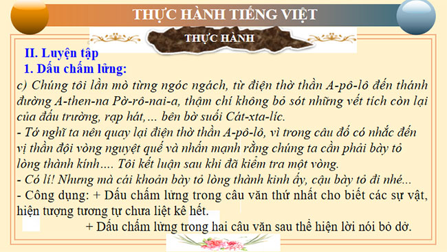 Giáo án PowerPoint Ngữ văn 7 Thực hành tiếng Việt trang 41